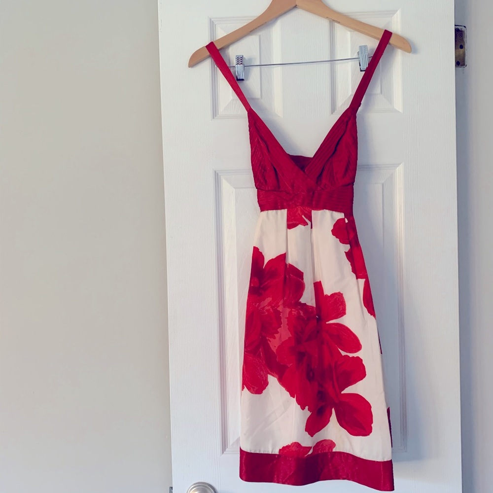 Guess Red Floral Dress